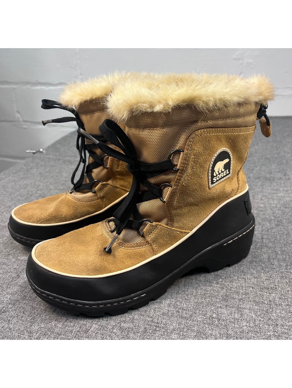 SOREL WOMEN'S TIVOLI III Tan Suede Winter Boot Sz 8.5